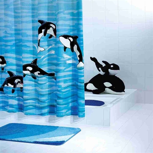The Orca Shower Curtain